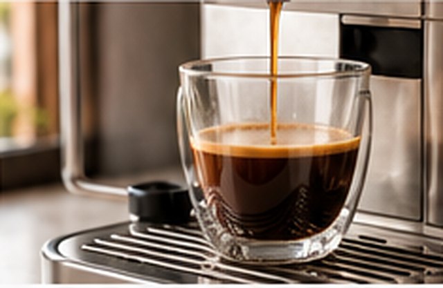 Café espresso preparado con agua filtrada